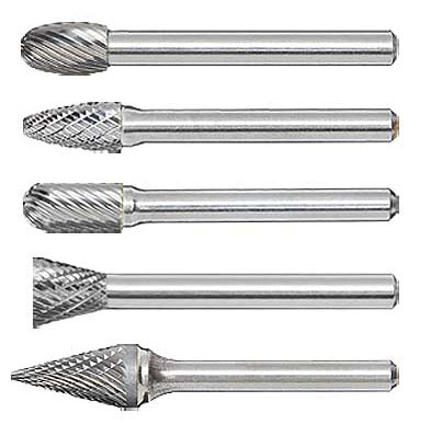 Carbide Burs and Deburring Tools - Single and Double Cut Burs